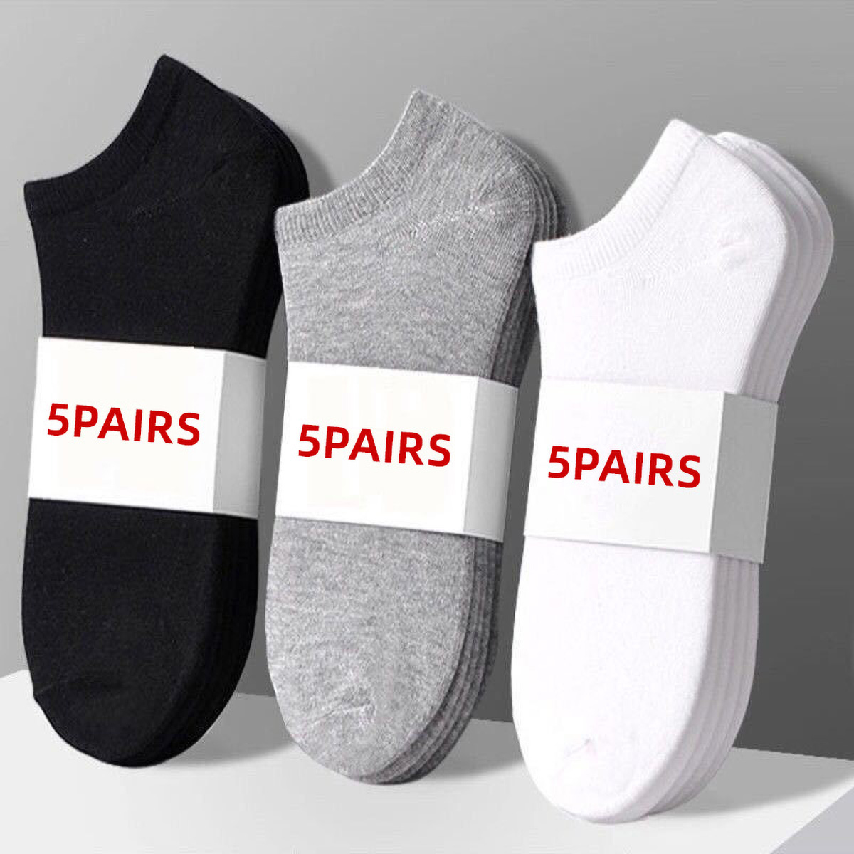 Women'S Ankle Accessories - 5 Pairs Unisex Casual Plain Color