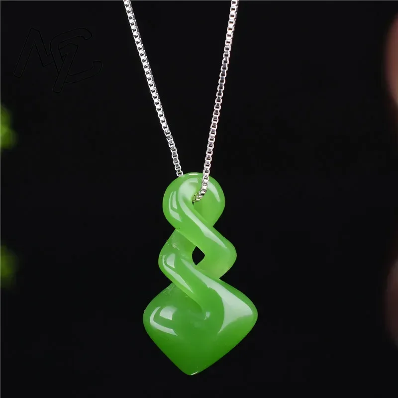 Women Accessories Dropshipping - Natural Hetian Jade Green Colour Pendant