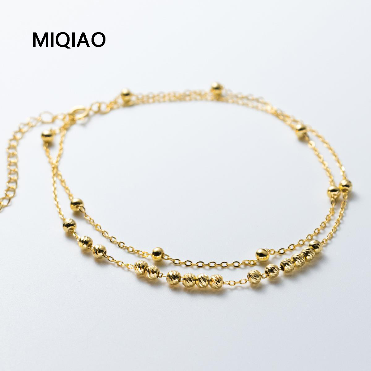 Beaded Anklet Chain - MIQIAO 925 Sterling Silver Anklets Woman
