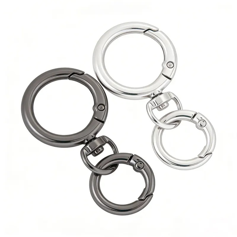 Women'S Accessories Handbags - 2Sets Round Spring Snap Carabiner Clip