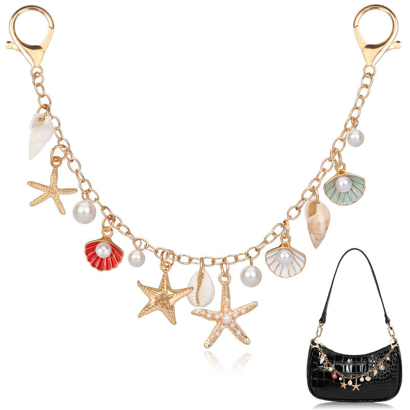 Women'S Accessories Handbags - Bag Charms for Handbags Golden Keychain