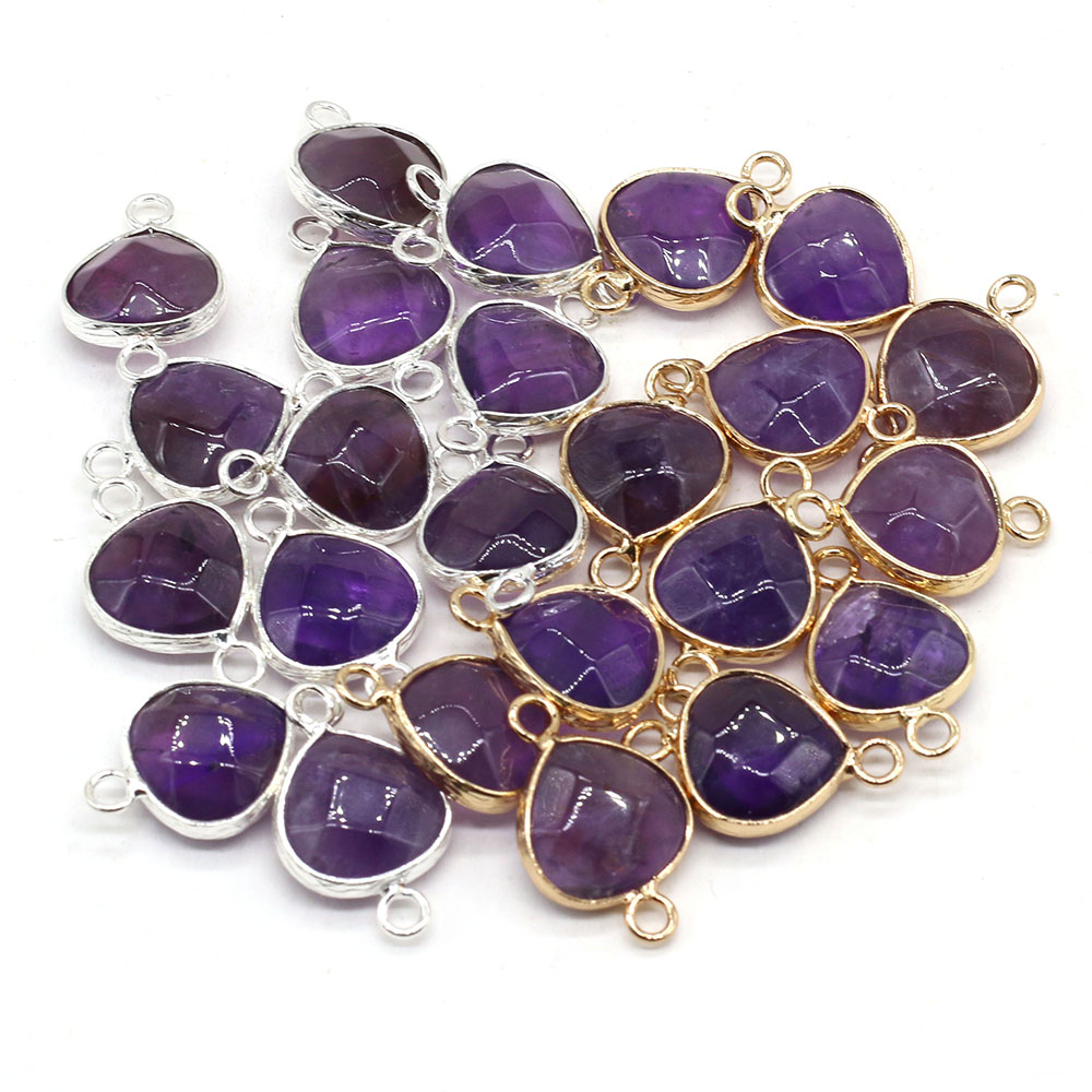 Women Accessories Dropshipping - 2pcs Natural Stone Connectors Fat Water