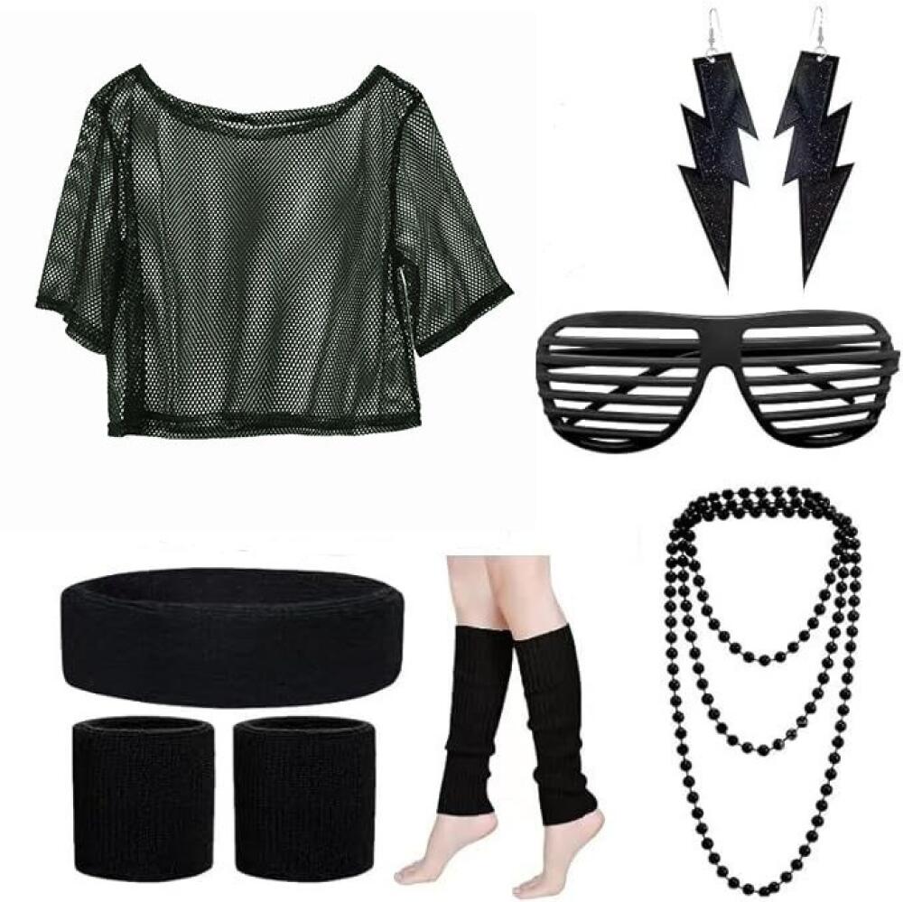 80S Disco Party Outfit Set for - Women'S Accessories In The 80S recension och pris