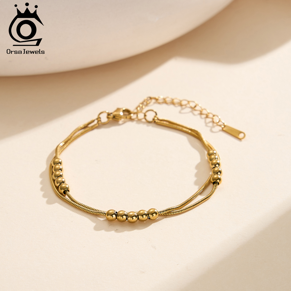 ORSA JEWELS Vintage Layered An - Beaded Anklet Chain recension och pris