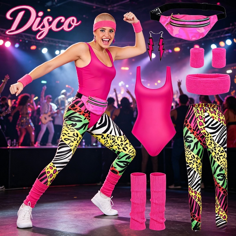 Men's and Women's Disco 80s Re - Women'S Accessories In The 80S recension och pris