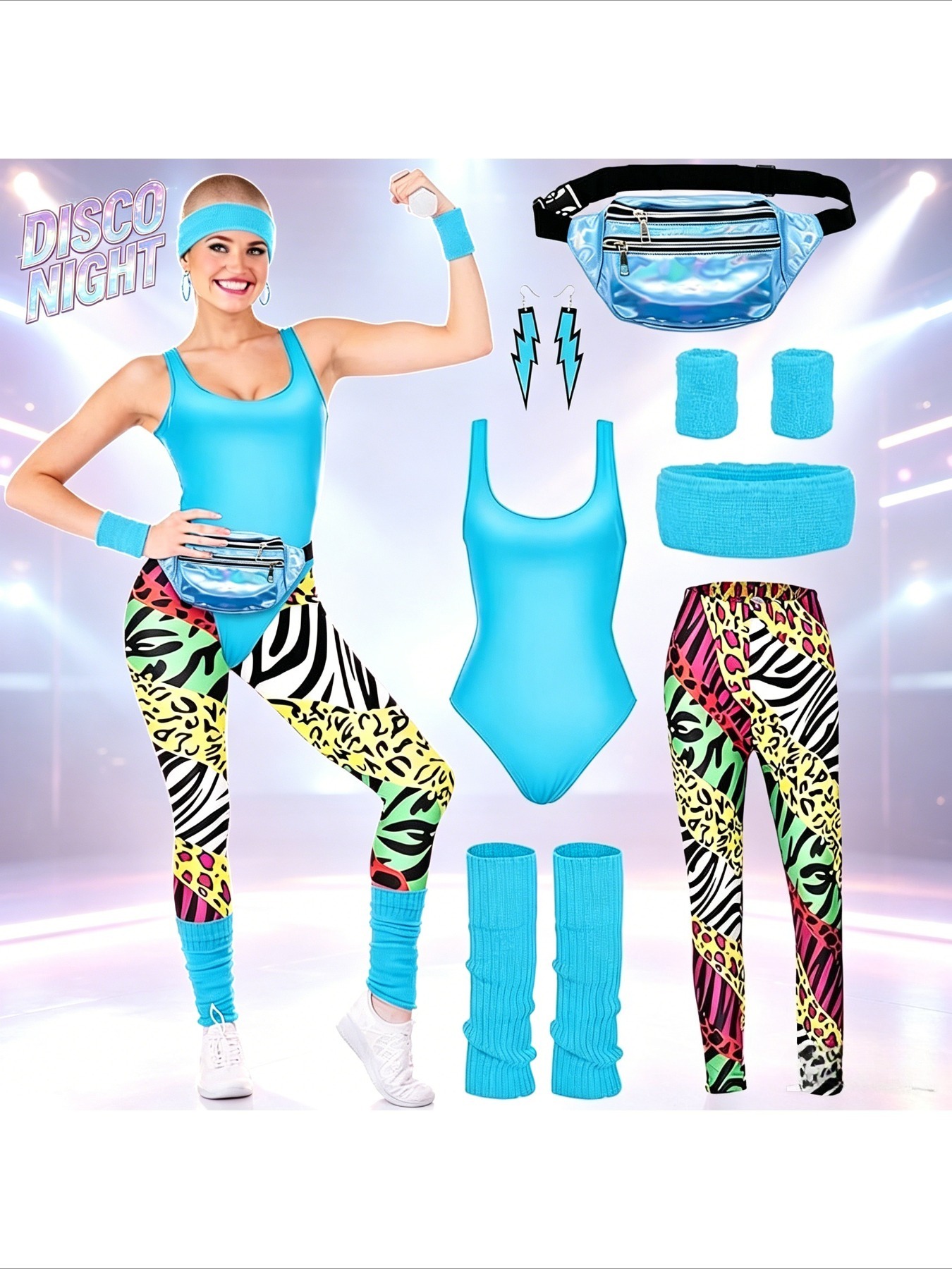 Men's and Women's Disco 80s Re - Women'S Accessories In The 80S recension och pris