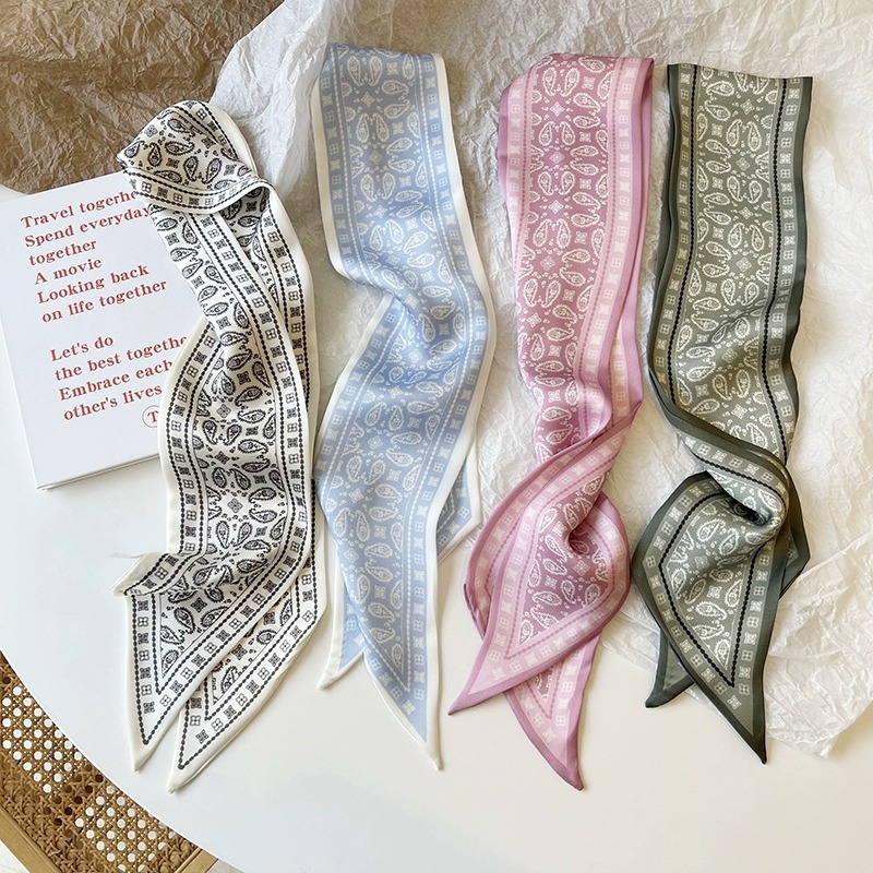 Set Series Silk Satin Scarf Wo - Women'S Accessories For Neck recension och pris