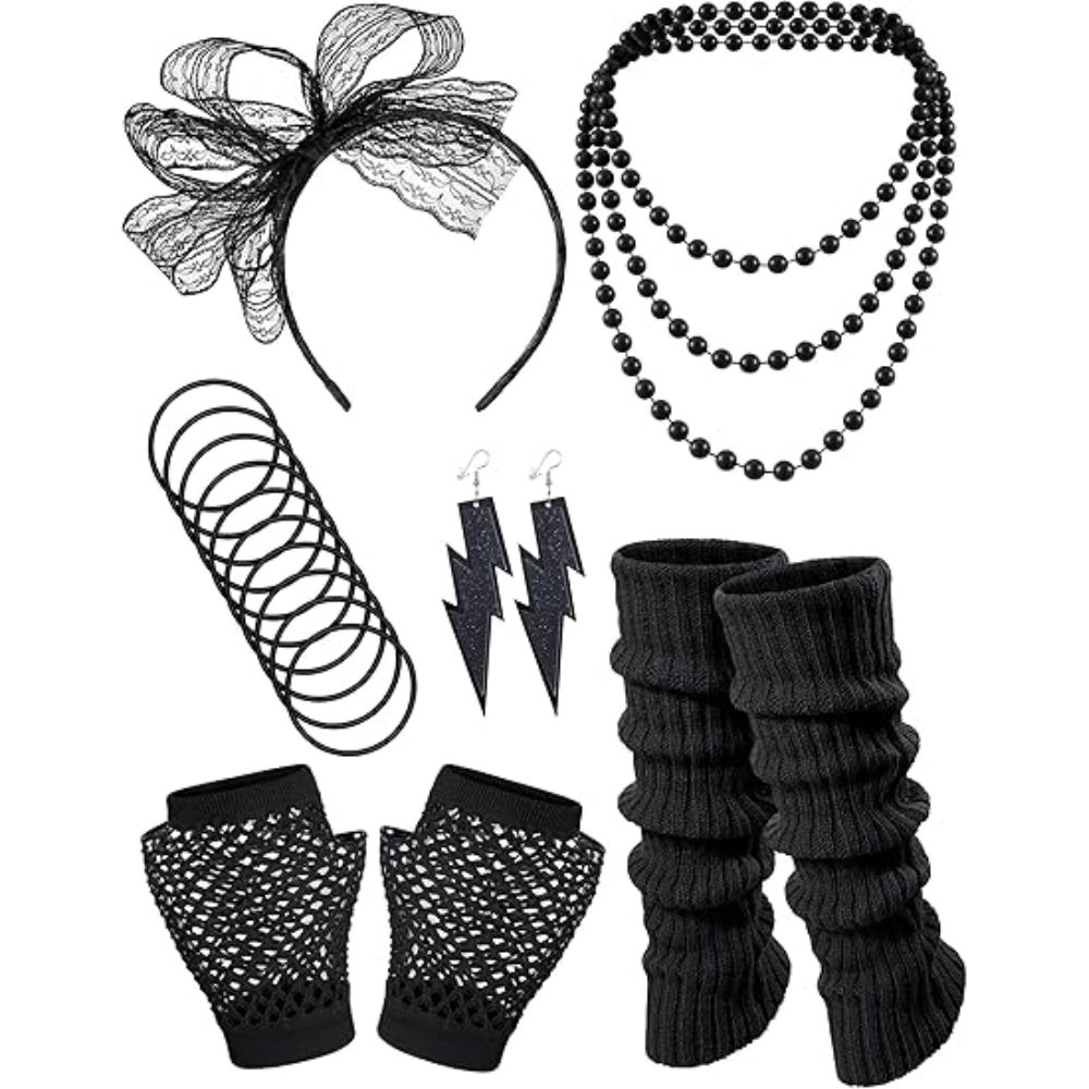 80s Costume Accessories Hologr - Women'S Accessories In The 80S recension och pris