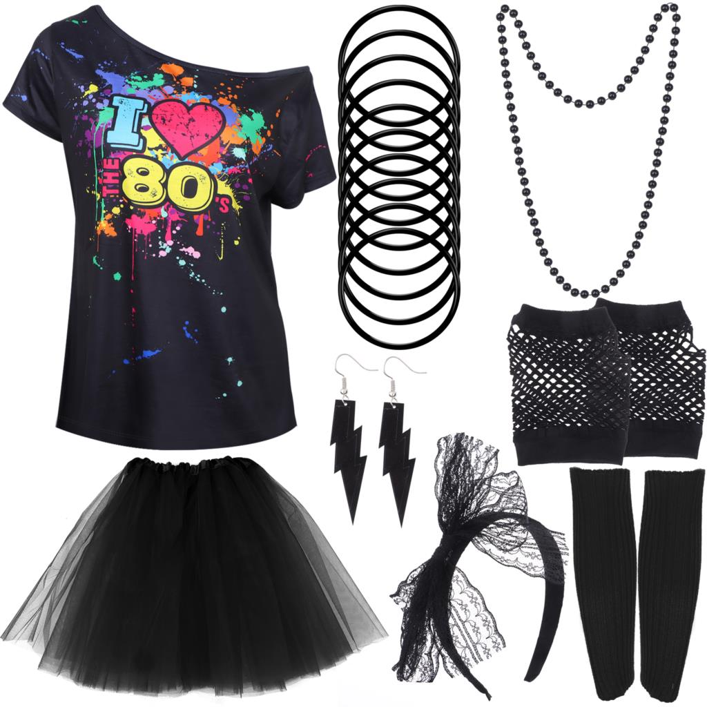 80s Fancy Dress Accessories Re - Women'S Accessories In The 80S recension och pris