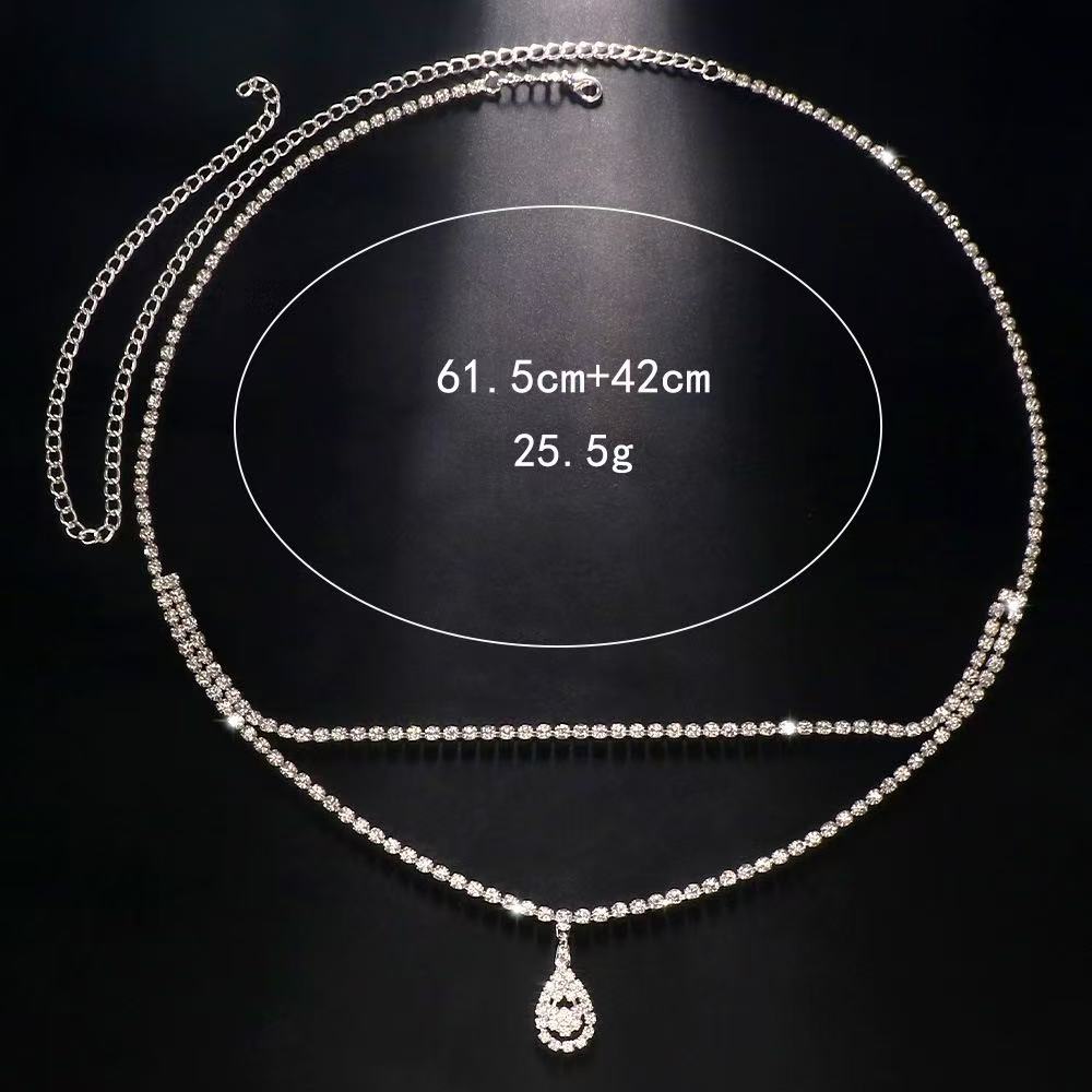 Luxury Rhinestone Double Chain - Women Accessories Dropshipping recension och pris