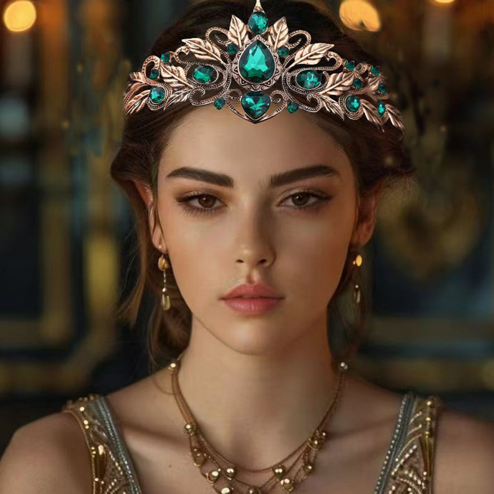 Baroque Style Round Tear Drop  - Women Accessories Dropshipping recension och pris