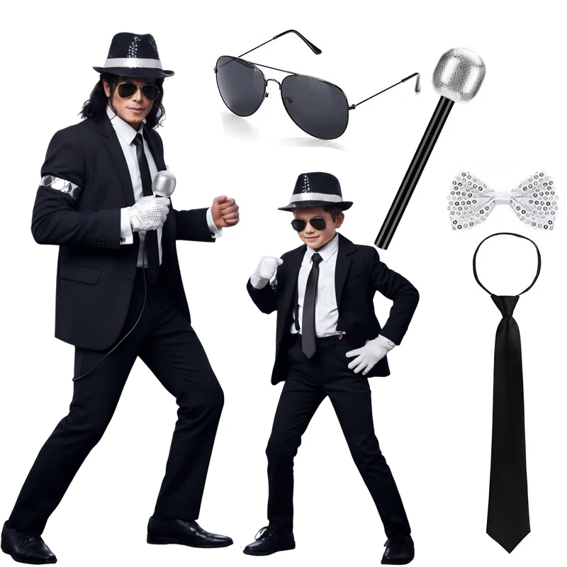 Boys Men 80s Disco Costume Mic - Women'S Accessories In The 80S recension och pris