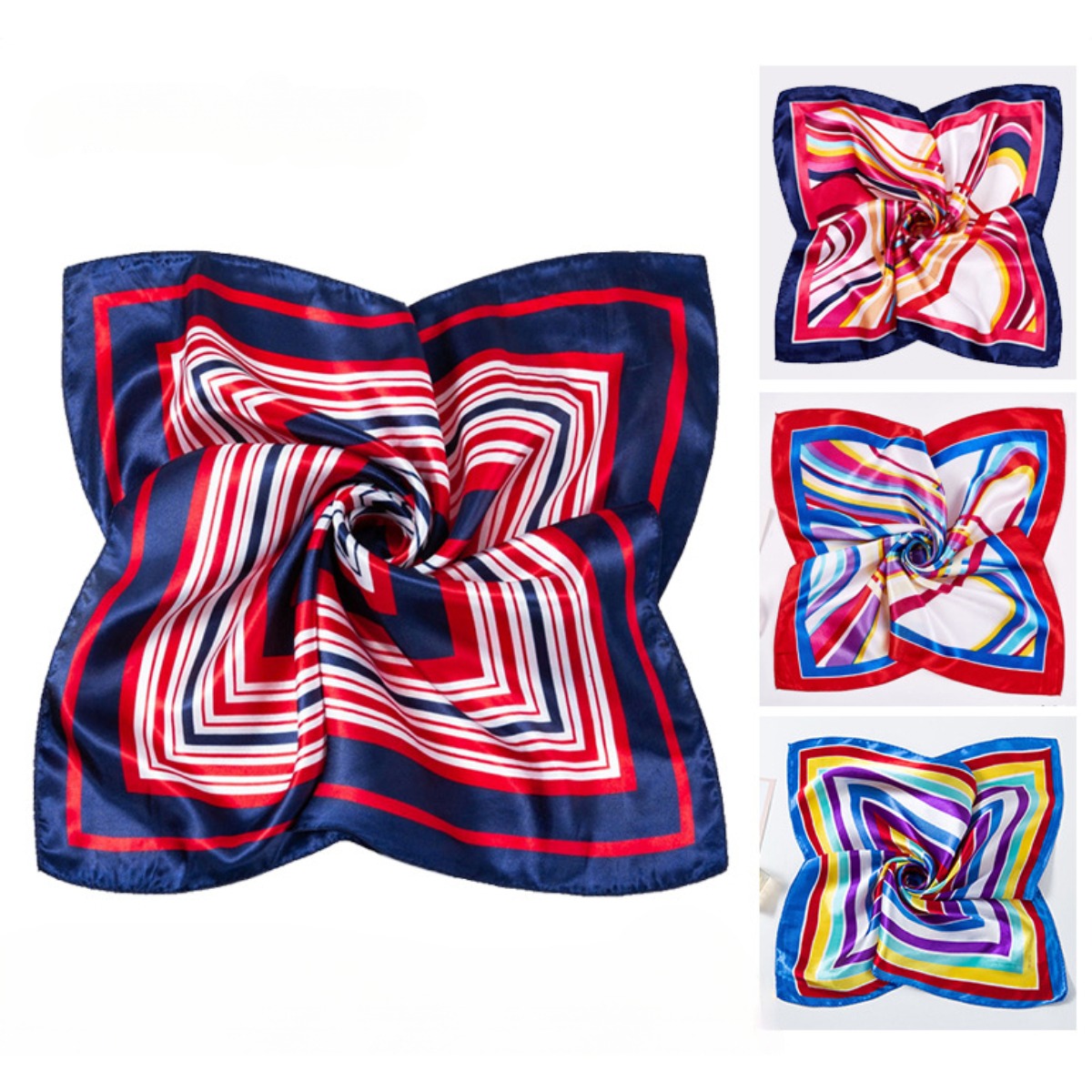 50*50cm Square Silk Scarves Sc - Women'S Accessories For Neck recension och pris