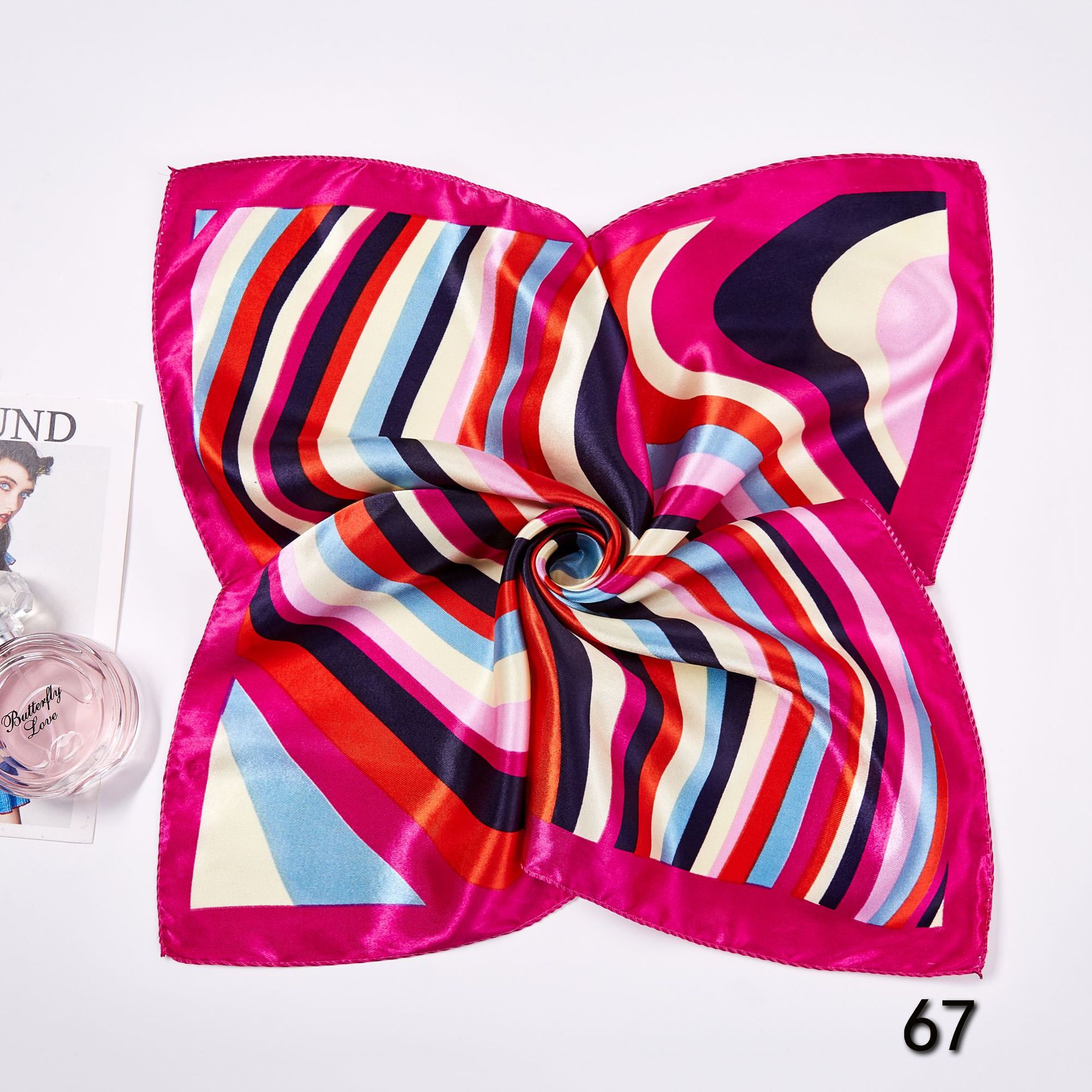 50*50cm Square Silk Scarves Sc - Women'S Accessories For Neck recension och pris