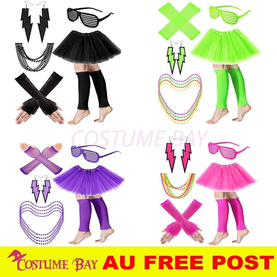 PESENAR Womens Neon 80s Tutu S - Women'S Accessories In The 80S recension och pris