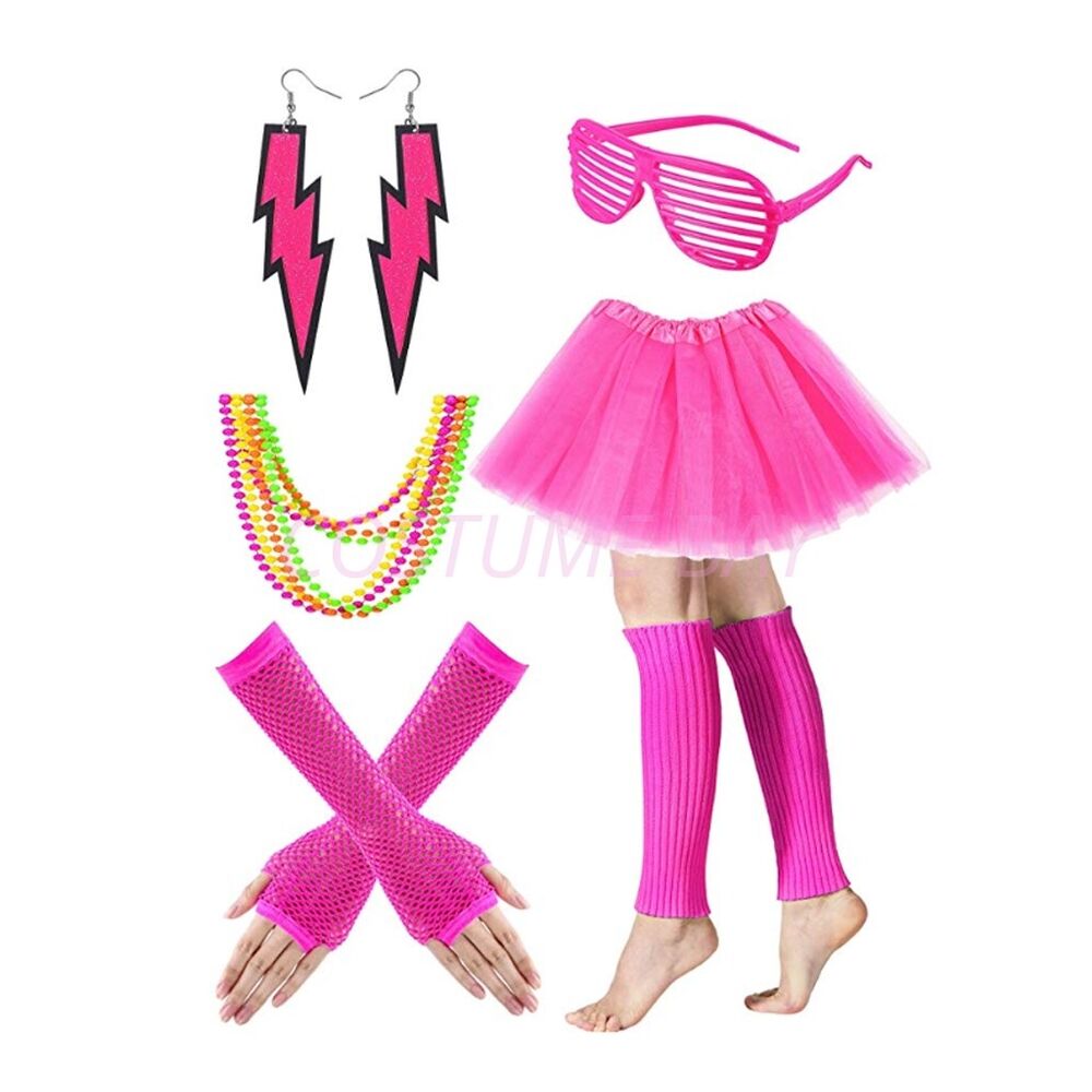 PESENAR Womens Neon 80s Tutu S - Women'S Accessories In The 80S recension och pris