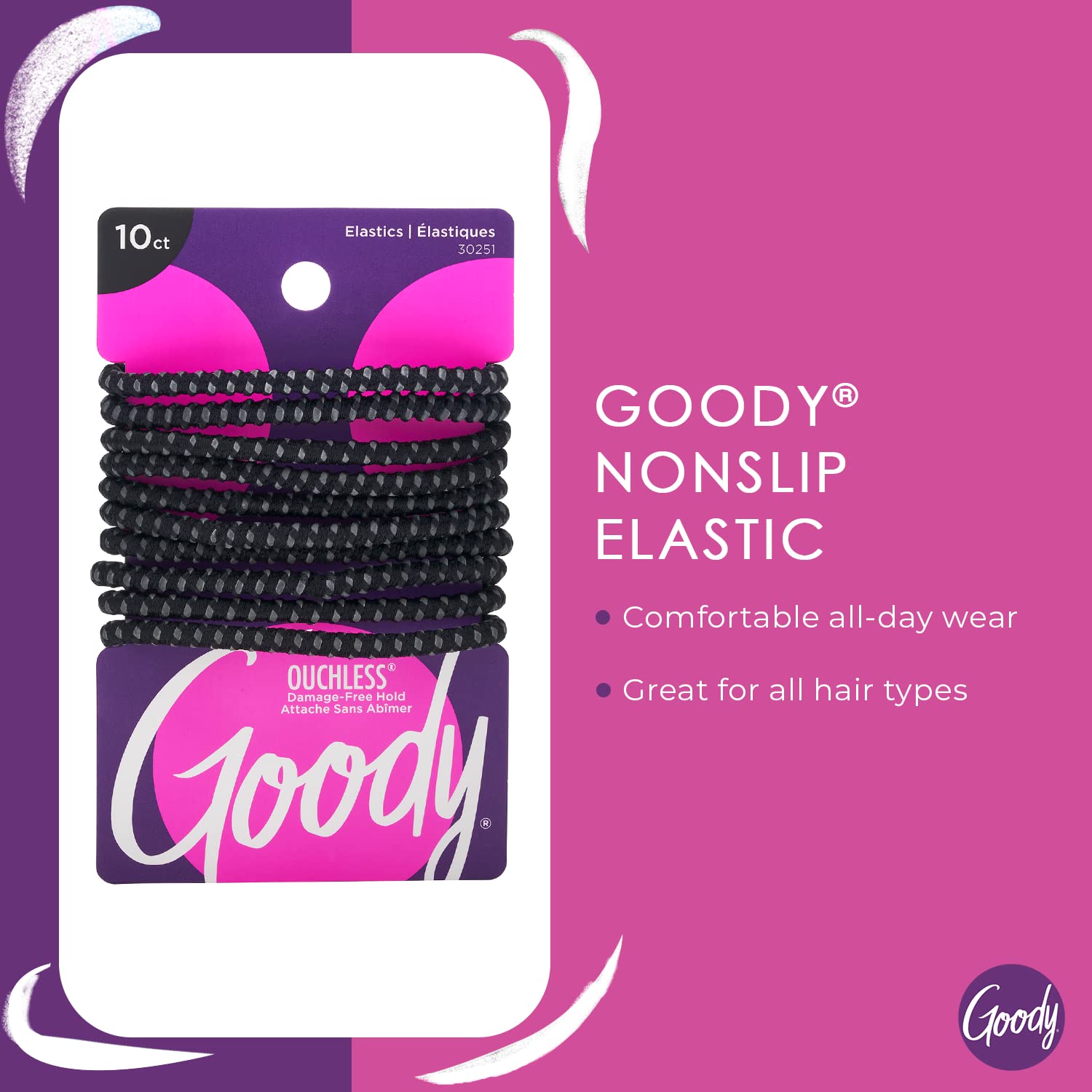 No Slip Hair Ties 10 Ct Black  - Women Accessories Images recension och pris