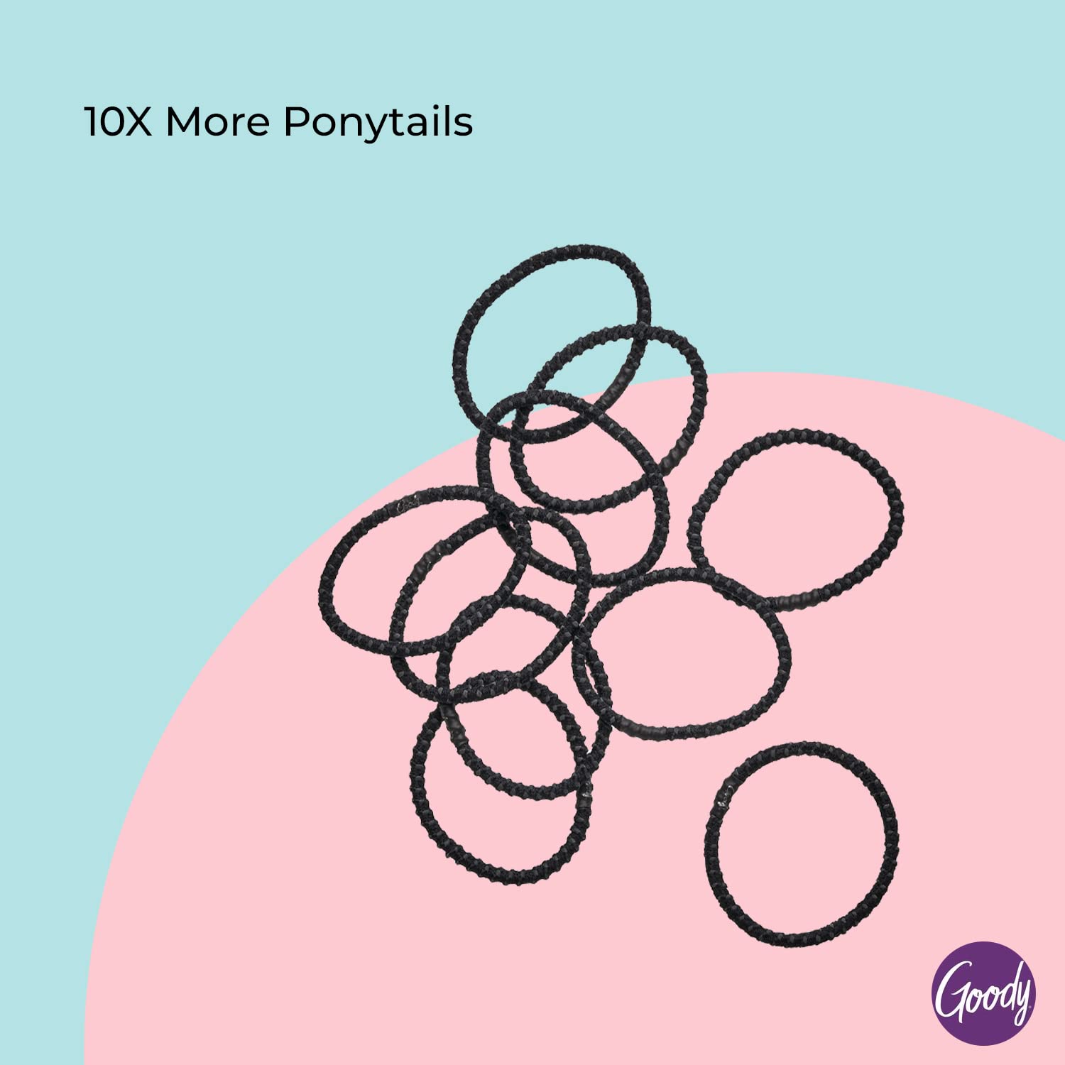 No Slip Hair Ties 10 Ct Black  - Women Accessories Images recension och pris