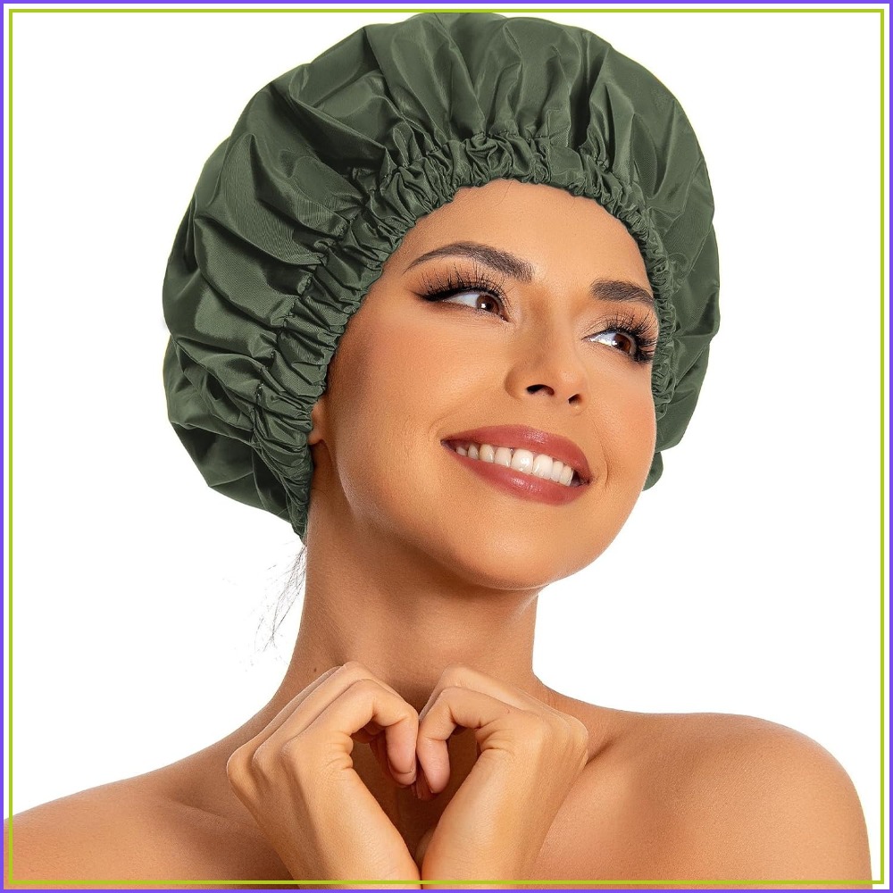 Reusable Waterproof Shower Cap - Women Accessories Images recension och pris