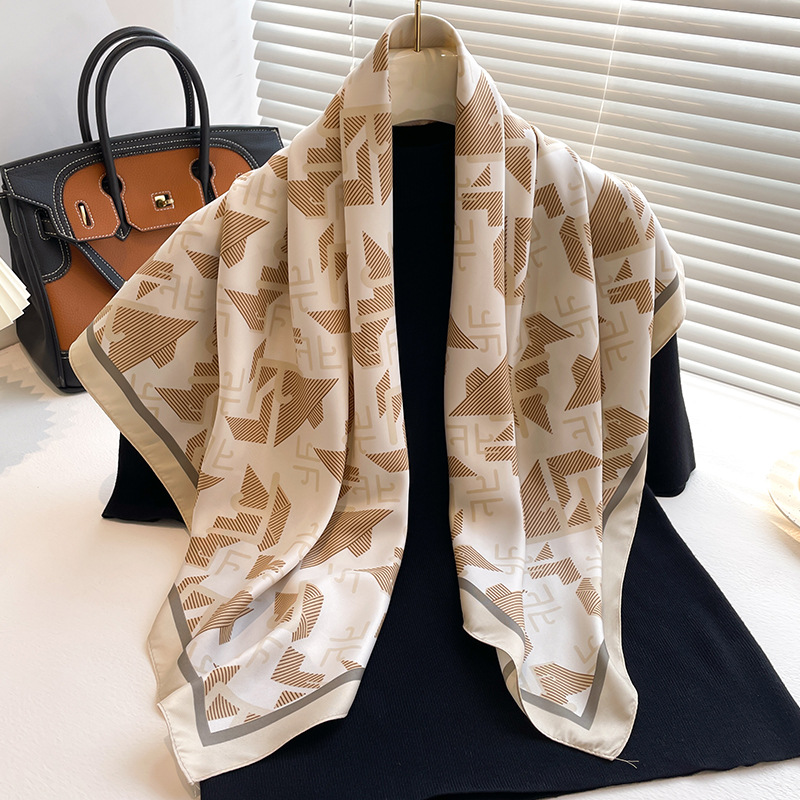 New Twill Satin Scarf 90cm, Wo - Women'S Accessories For Neck recension och pris