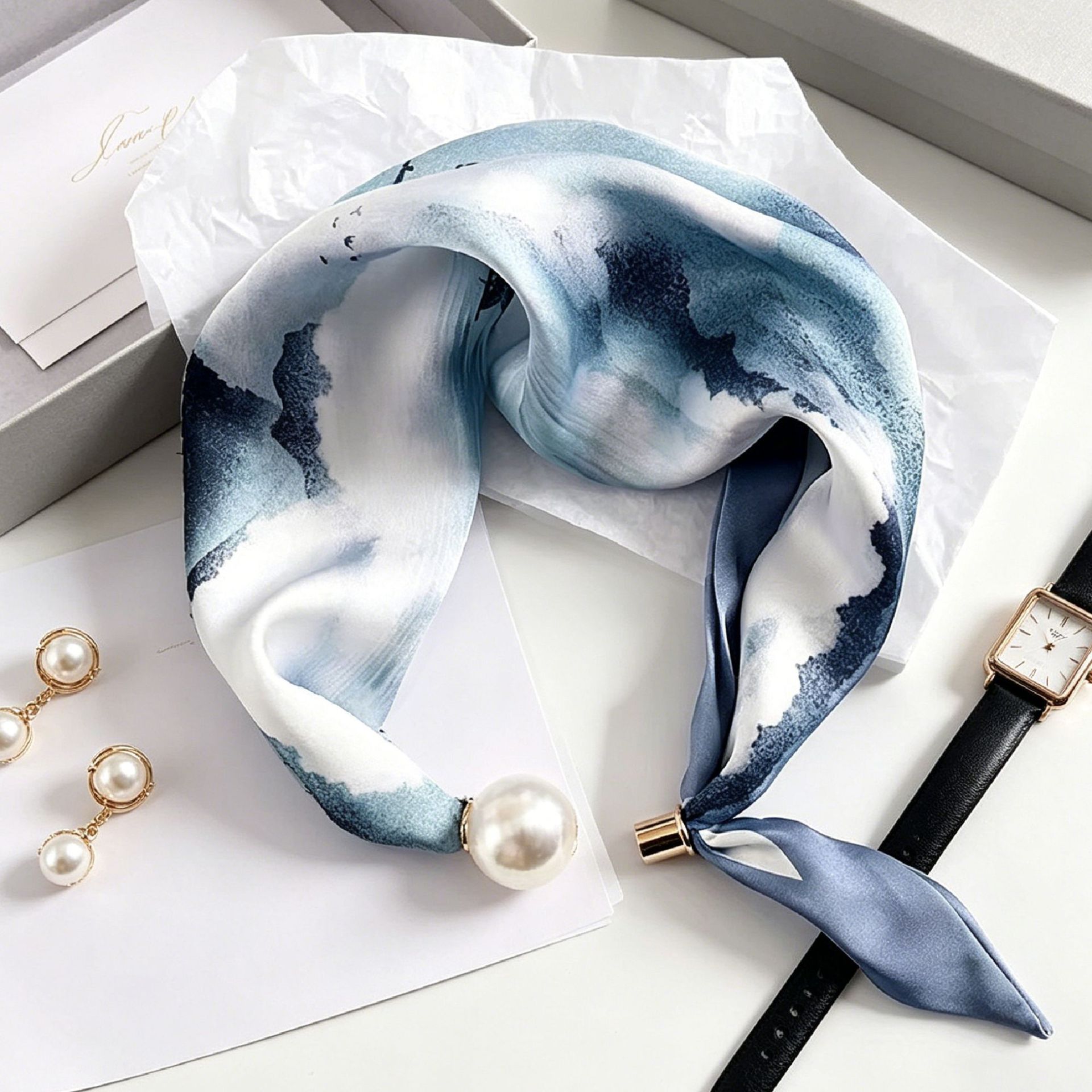 Elegant Chic Pearl Stripe Scar - Women'S Accessories For Neck recension och pris