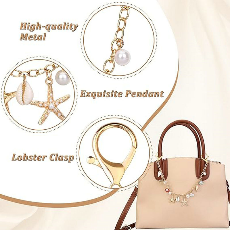 Bag Charms for Handbags Golden - Women'S Accessories Handbags recension och pris