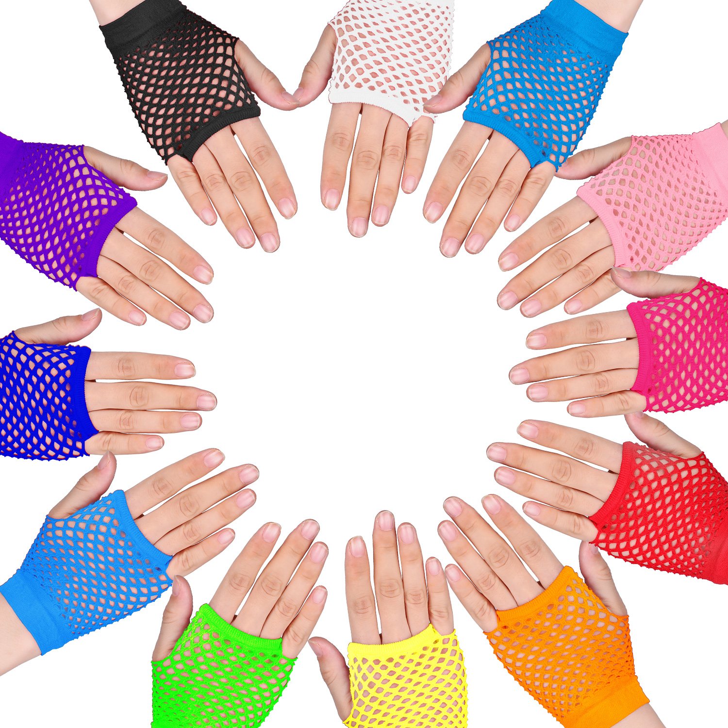 24 Pairs Fingerless Fishnet Ne - Women'S Accessories In The 80S recension och pris