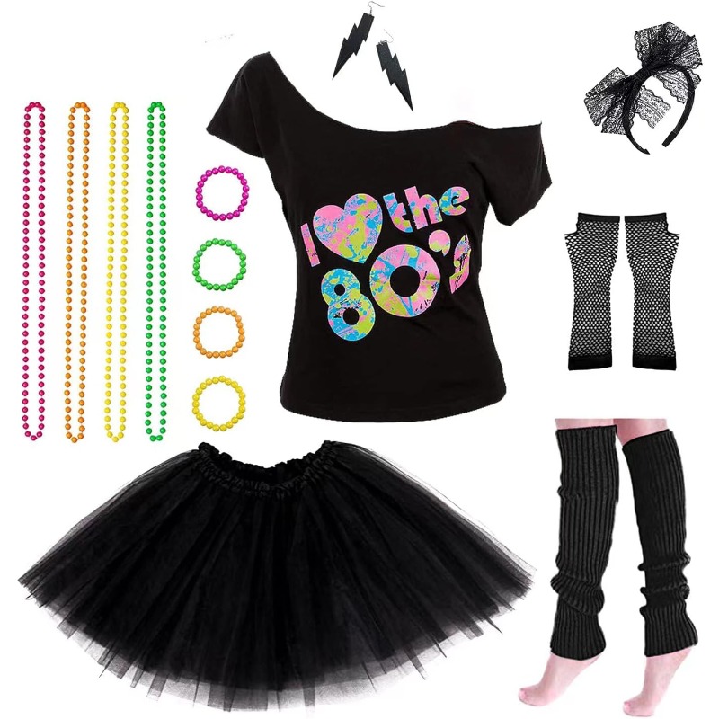 Women's 80s Costumes with Acce - Women'S Accessories In The 80S recension och pris