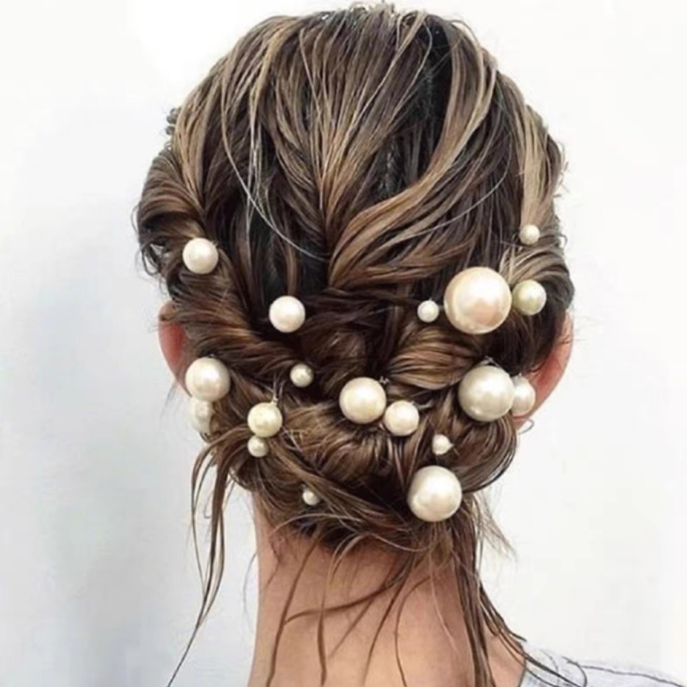 Pearl Crystal Hair Pins Comb S - Women Accessories Wholesale recension och pris