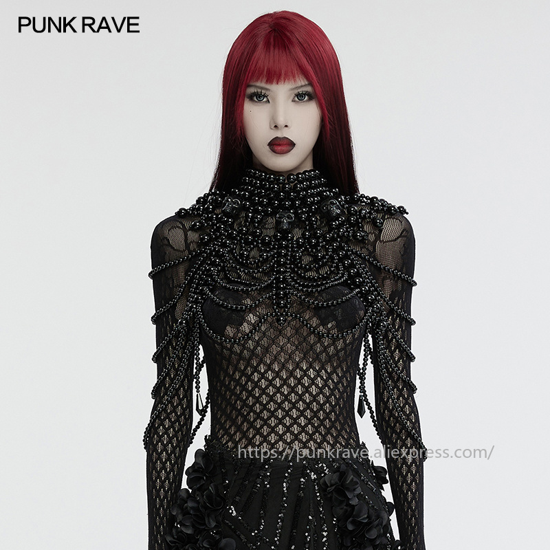 PUNK RAVE Women's Gothic Skull - Women'S Accessories For Neck recension och pris