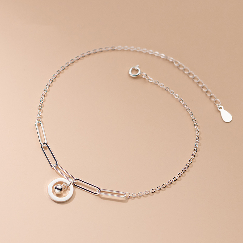 Anklets Silver 925 Fashion Wom - Beaded Anklet Chain recension och pris