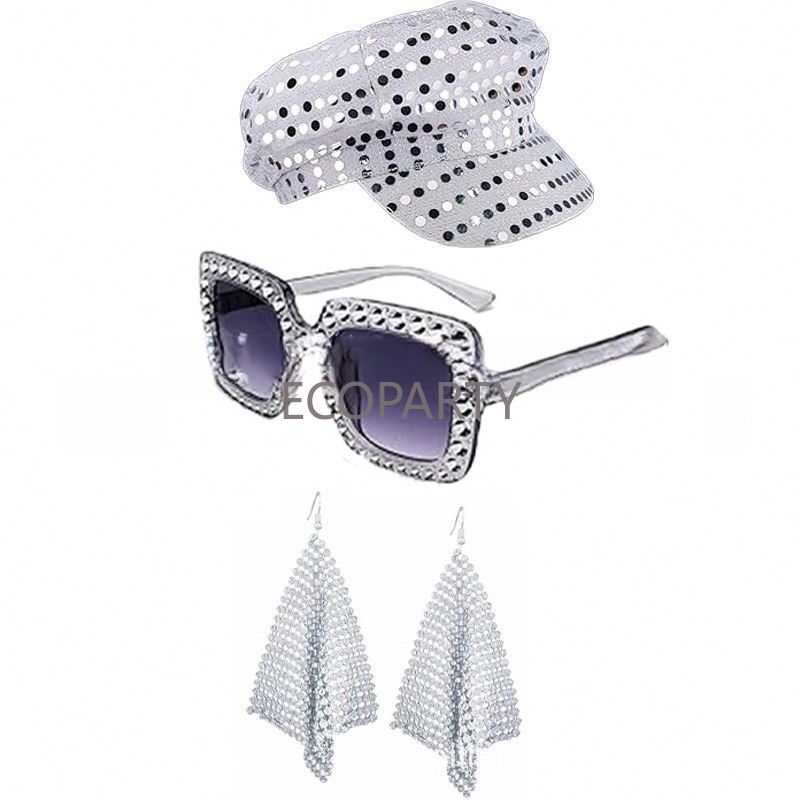 2024 3PCS/5PCS 70s Disco Costu - Women'S Accessories In The 80S recension och pris