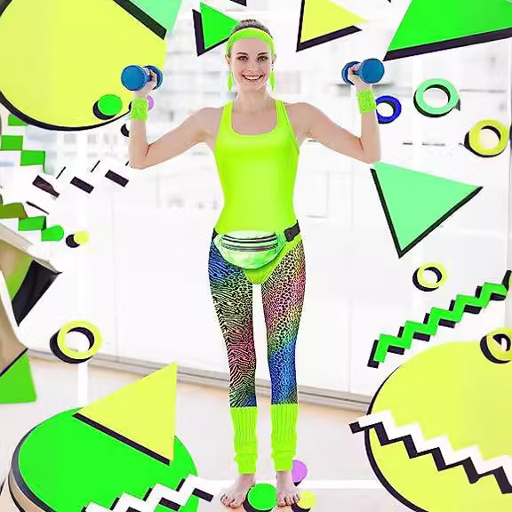 1980s Party Costume Women Spor - Women'S Accessories In The 80S recension och pris