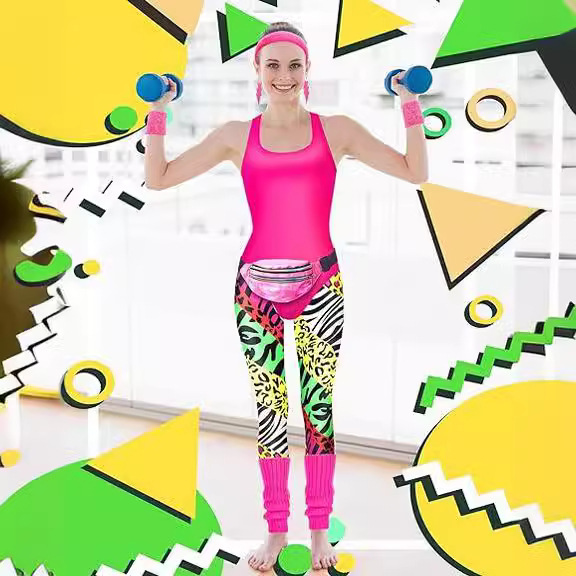 1980s Party Costume Women Spor - Women'S Accessories In The 80S recension och pris
