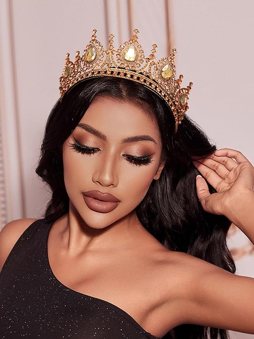 Baroque Queen Green Crown Crys - Women Accessories Dropshipping recension och pris