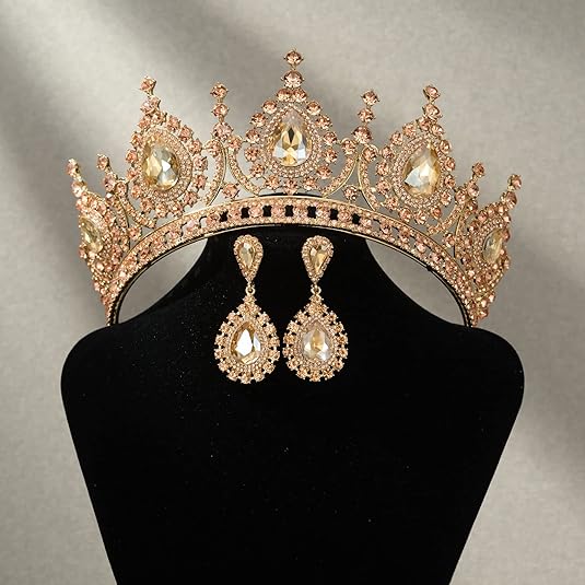 Baroque Queen Green Crown Crys - Women Accessories Dropshipping recension och pris