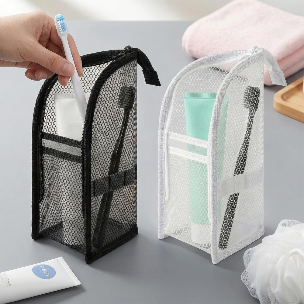Mesh Toiletry Bag Breathable Q - Women Accessories Organizer recension och pris