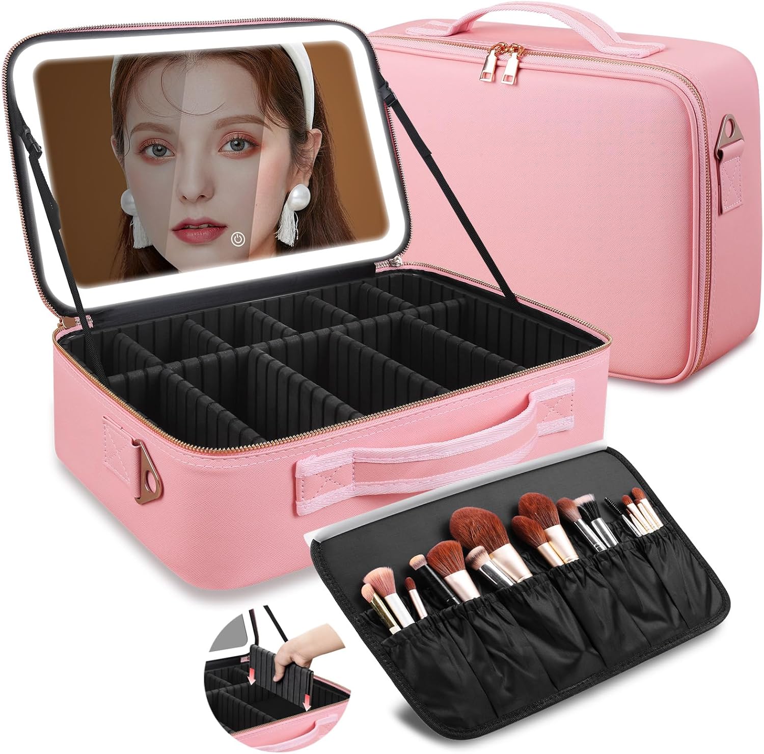 Large Capacity Makeup Bag 15'' - Women Accessories Organizer recension och pris